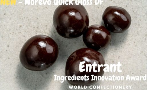 Norevo Quick Gloss DF - entrant, ingredients innovation award, World Confectionery Conference 2023